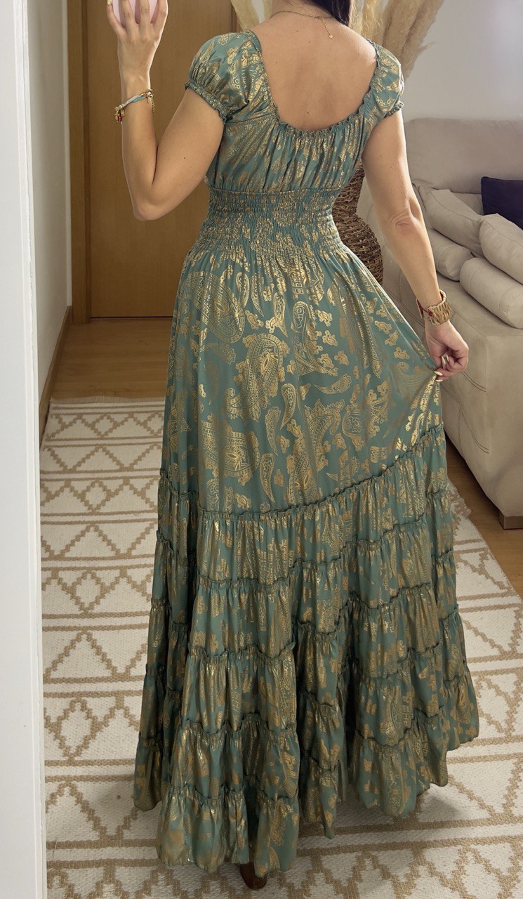 Serene Silk Maxi Dress