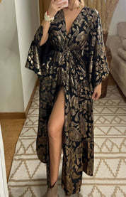 Natural Kaftan Maxi Dress
