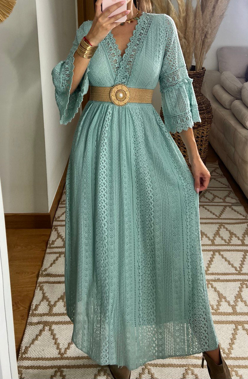 Lace Maxi Bohemian Dress