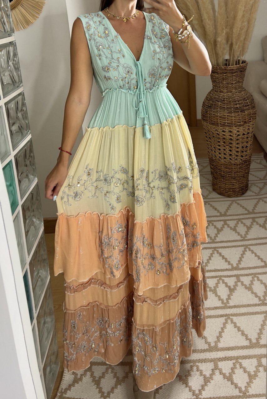 Sunset Boho Maxi Dress