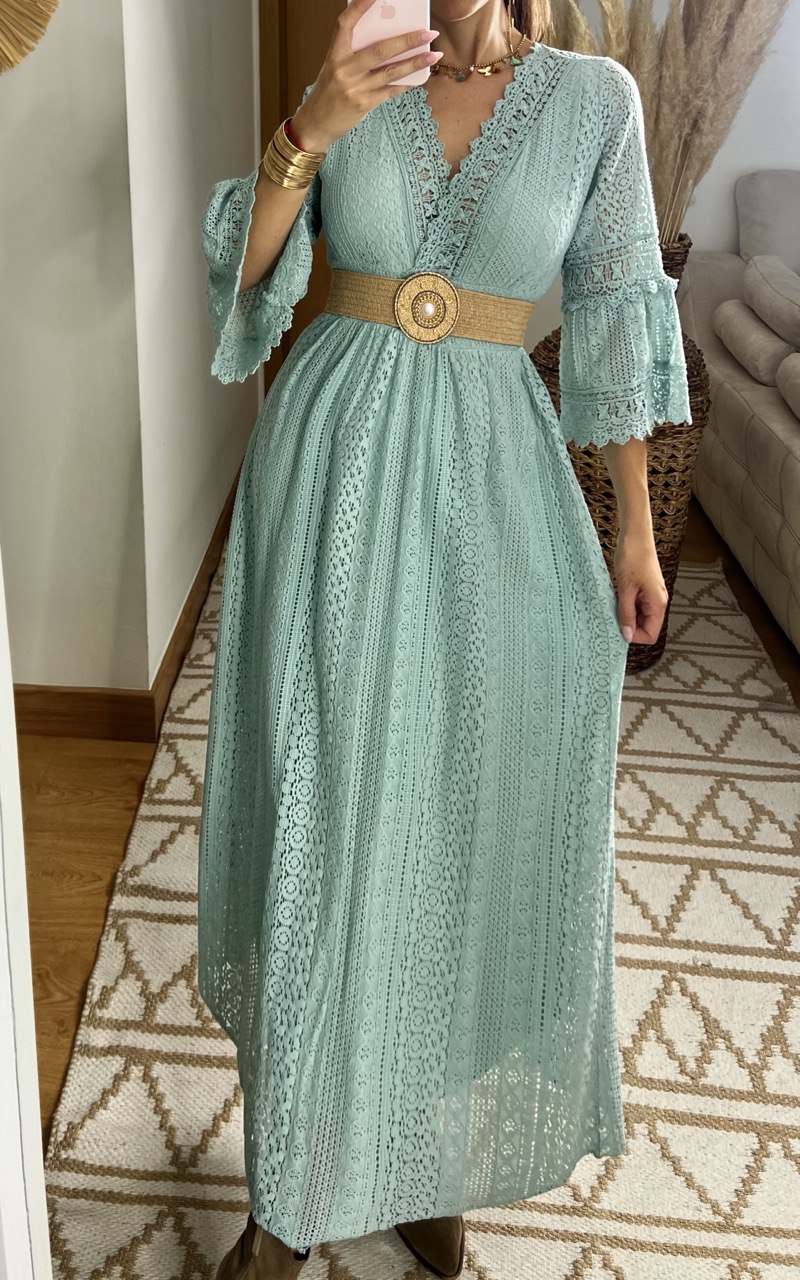 Lace Maxi Bohemian Dress