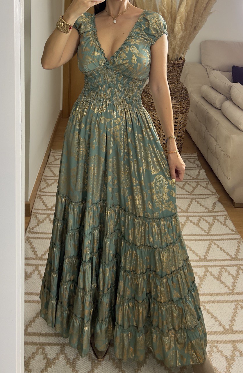 Serene Silk Maxi Dress