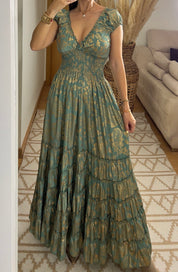 Serene Silk Maxi Dress