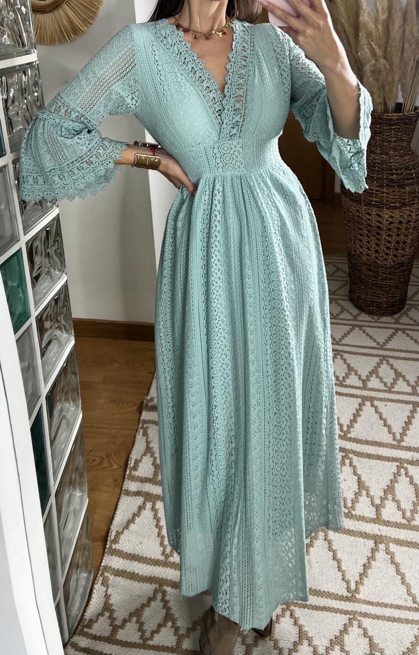 Lace Maxi Bohemian Dress
