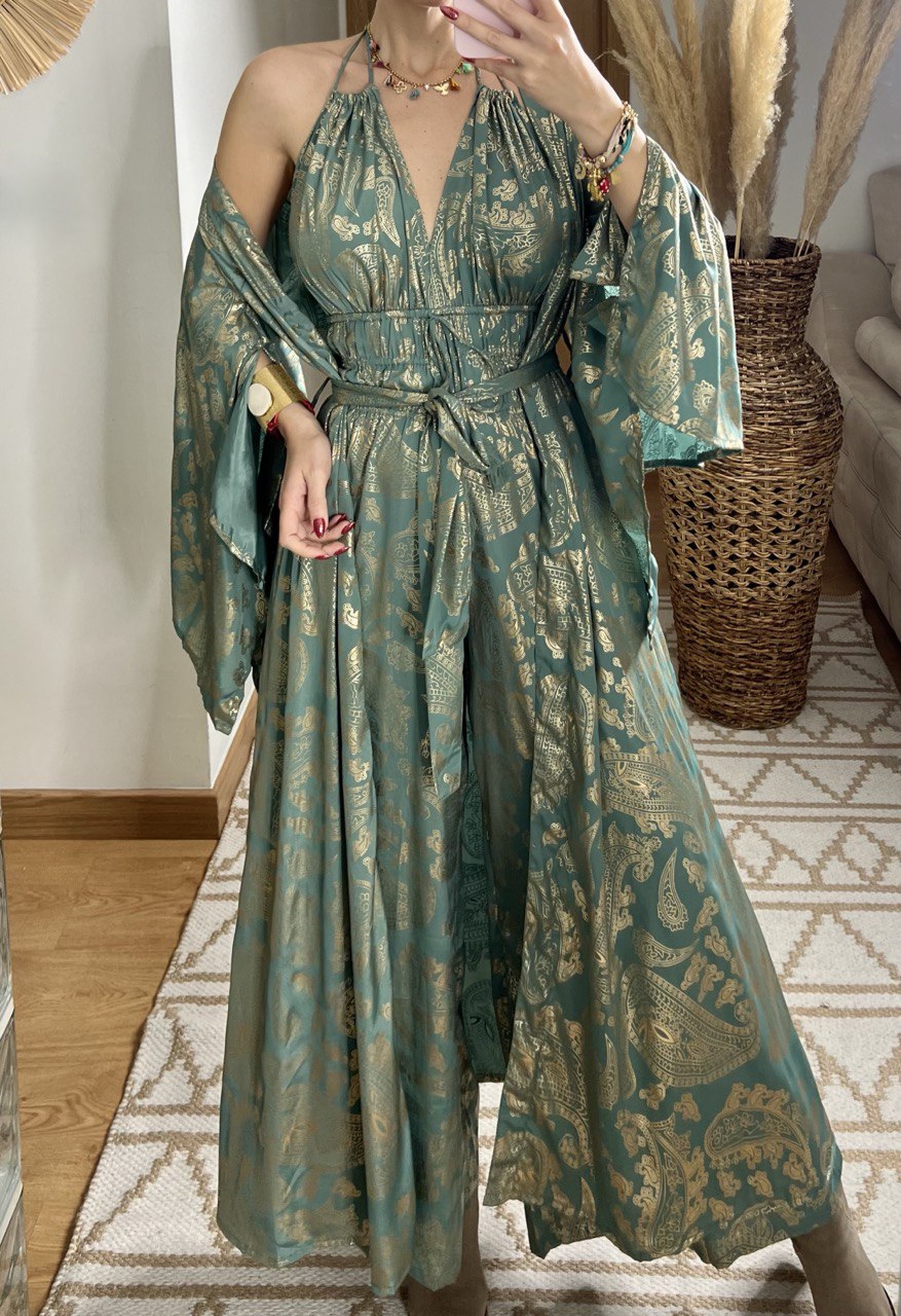 Natural Silk Jumpsuit & Kimono