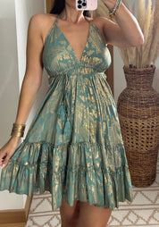 Oasis Silk Mini Dress