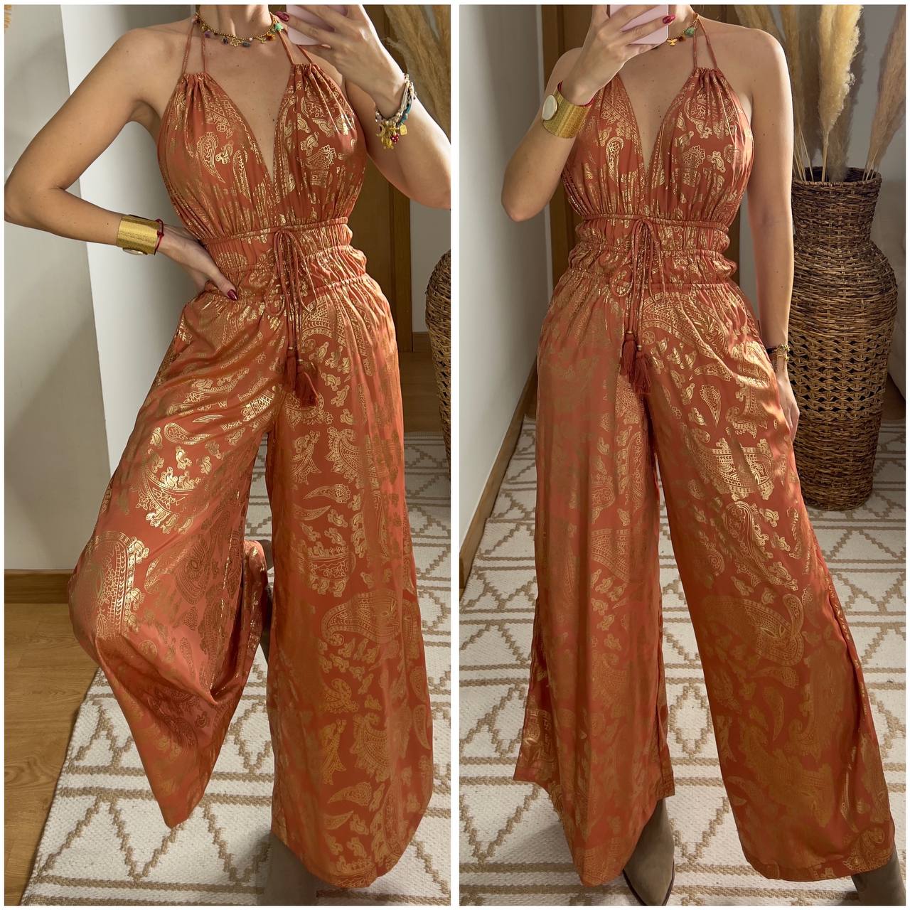 Natural Silk Jumpsuit & Kimono