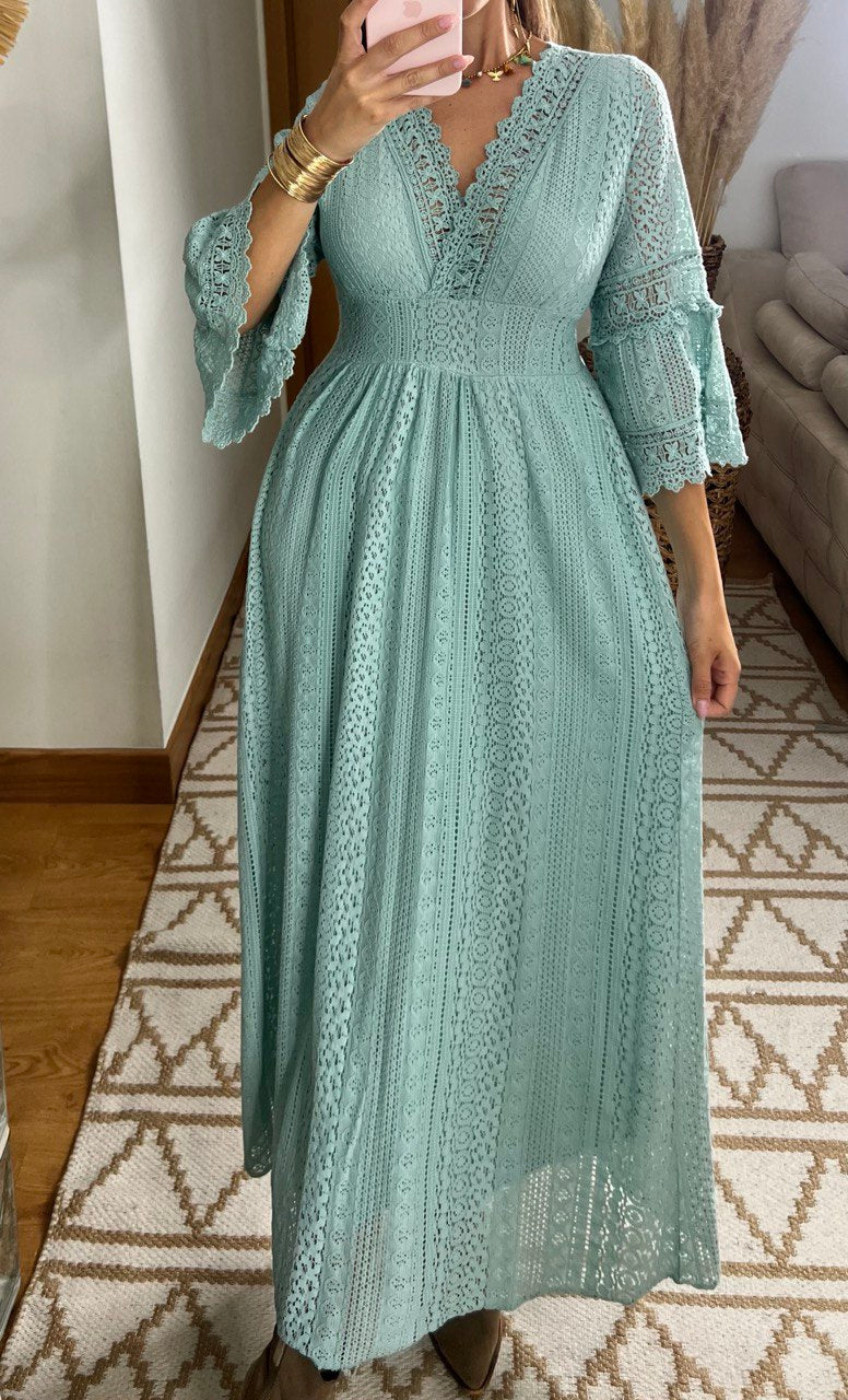 Lace Maxi Bohemian Dress
