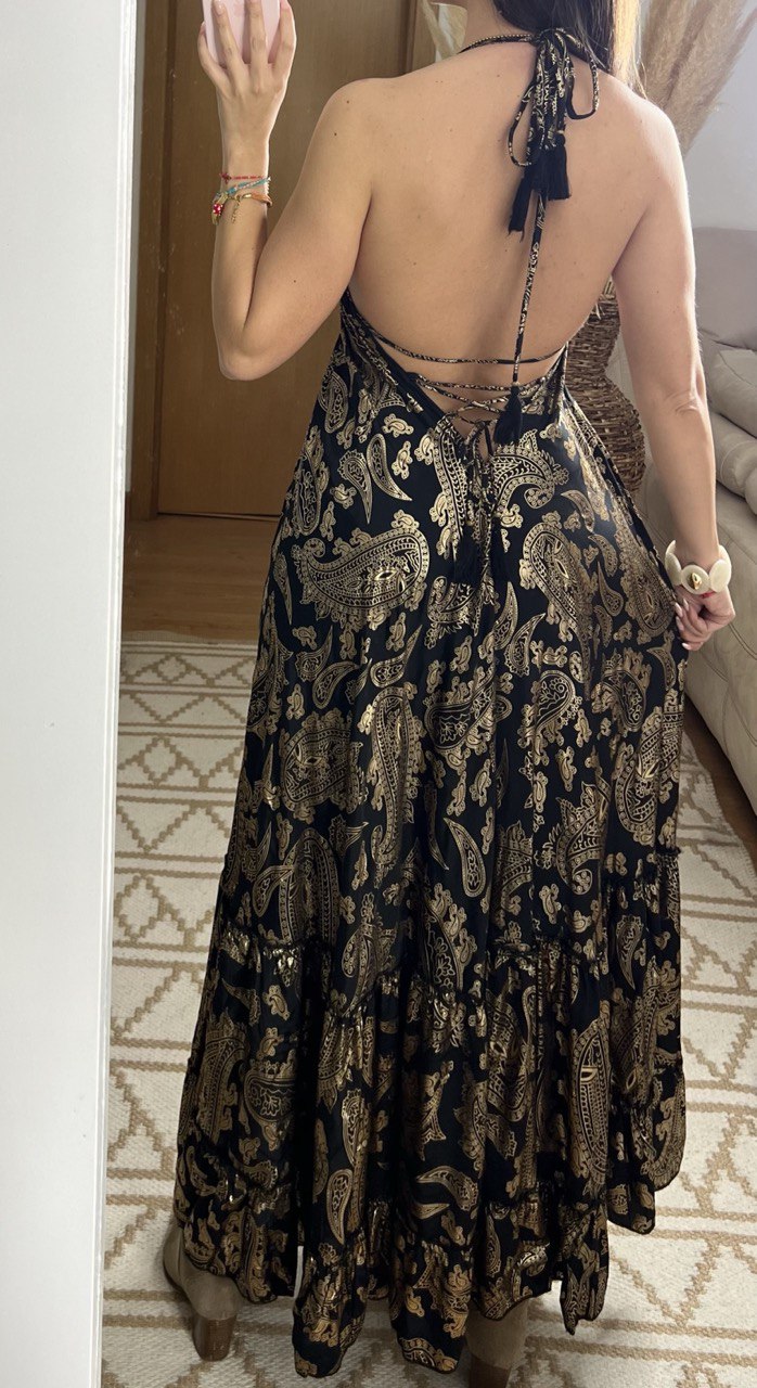 Oasis Silk Maxi Dress