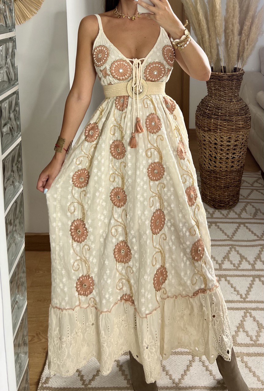Circle Moon Boho Dress