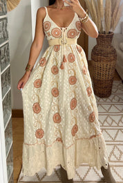 Circle Moon Boho Dress