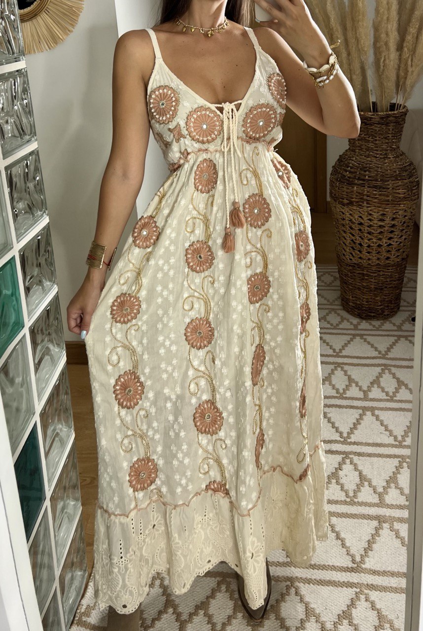 Circle Moon Boho Dress