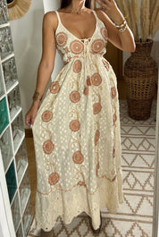 Circle Moon Boho Dress