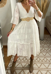 Boho Lace Midi Dress
