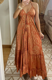 Oasis Silk Maxi Dress