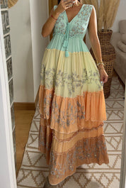 Sunset Boho Maxi Dress
