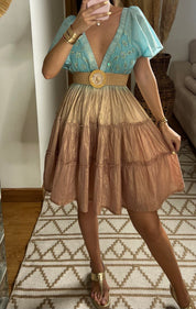 Sunset Mini Boho Dress