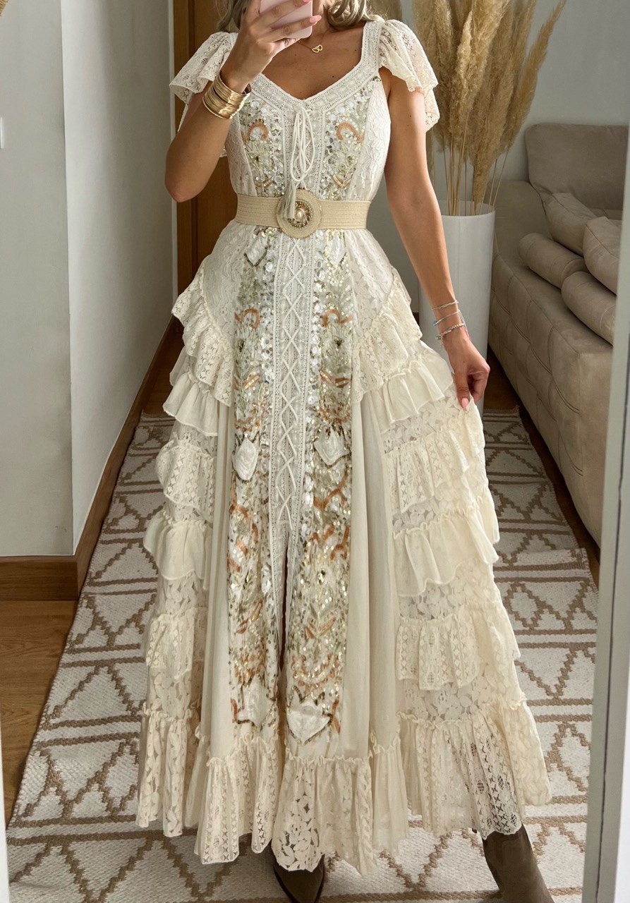 Boho Western Maxi Dress