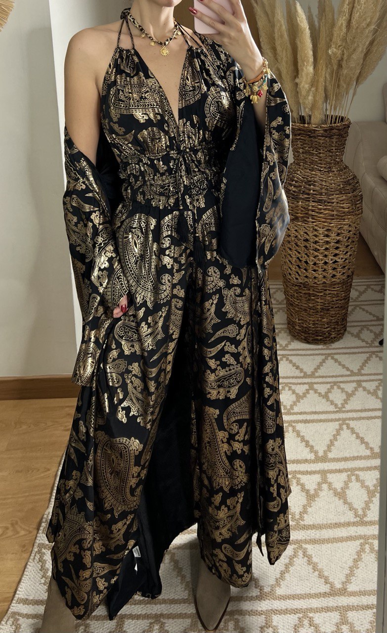 Natural Silk Jumpsuit & Kimono