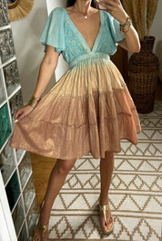 Sunset Mini Boho Dress