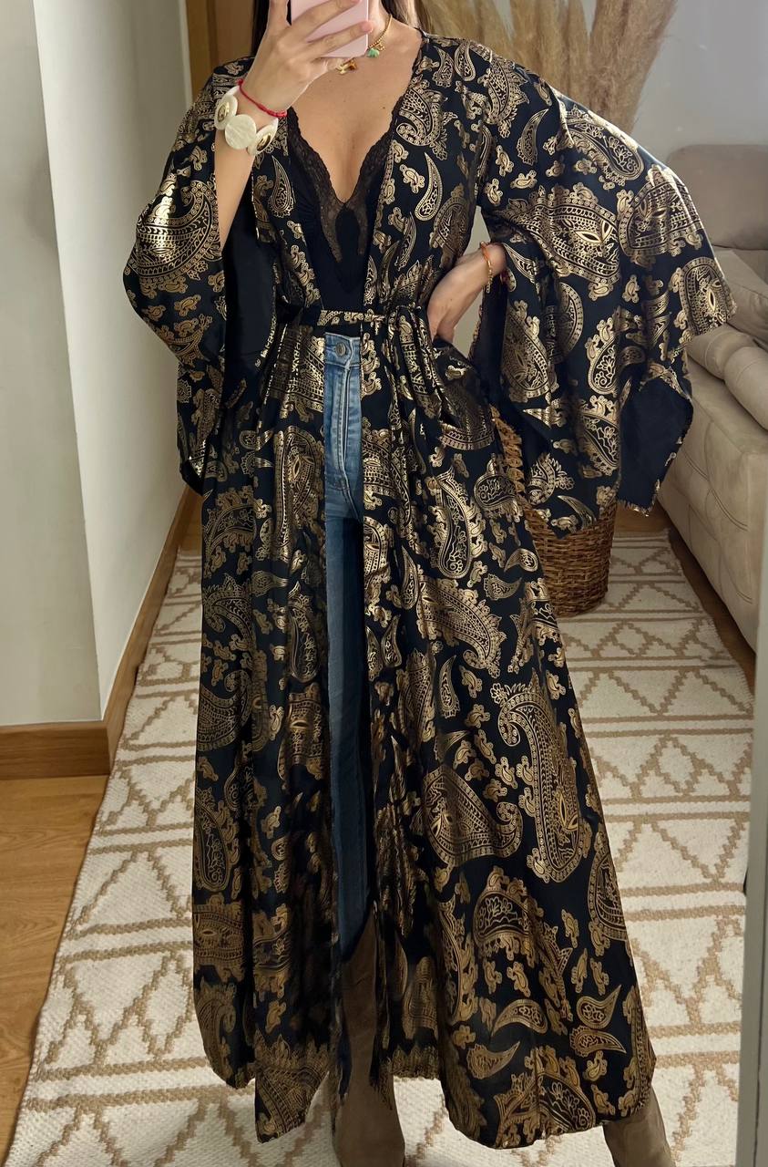 Natural Kaftan Maxi Dress