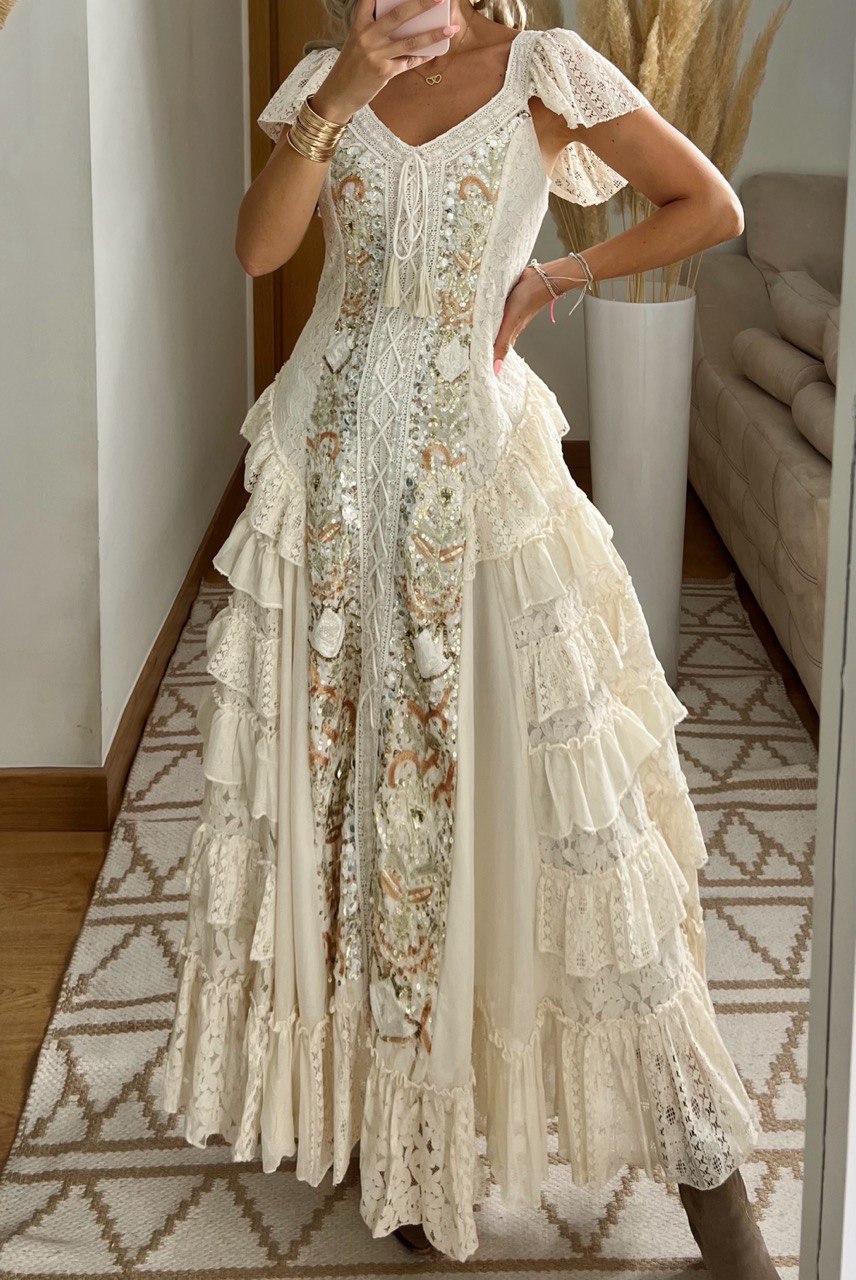 Boho Western Maxi Dress