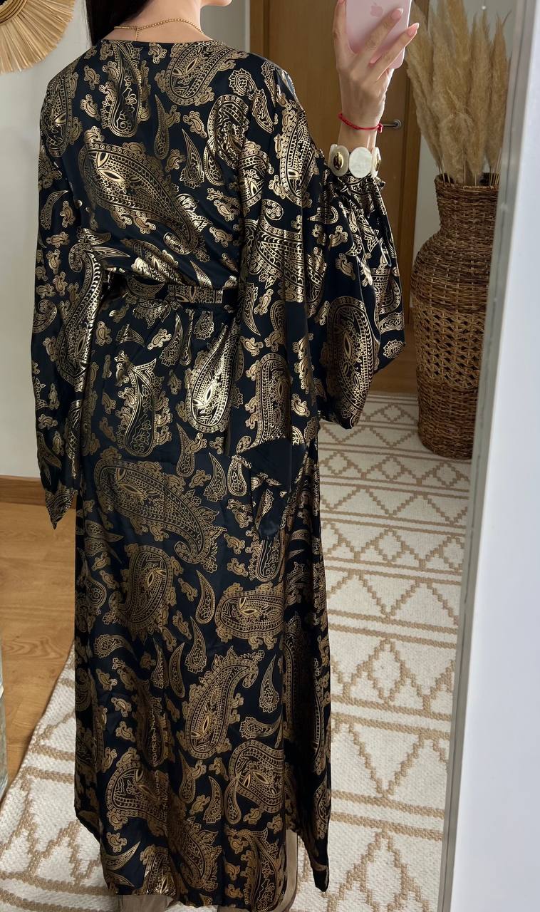 Natural Kaftan Maxi Dress