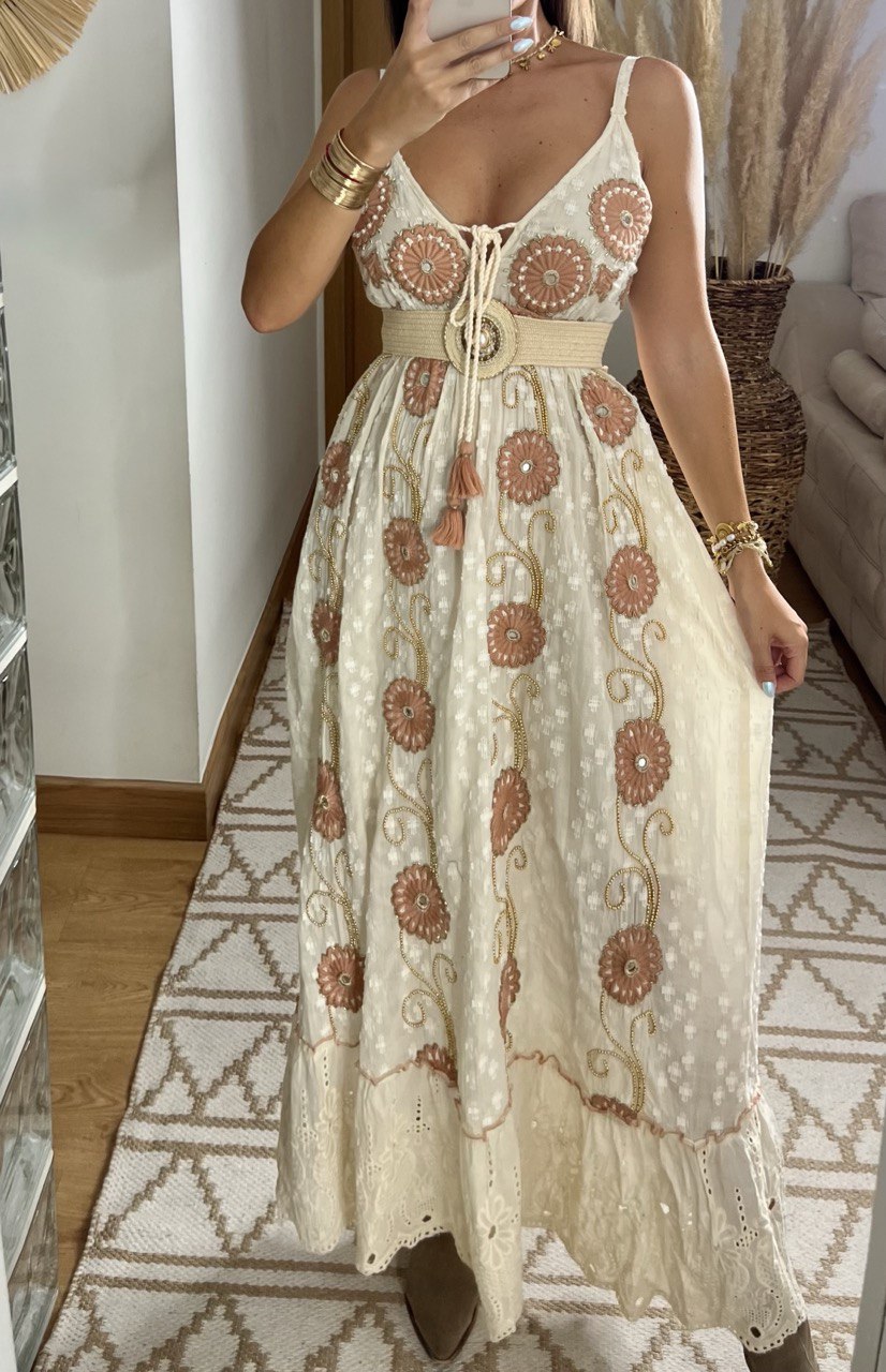 Circle Moon Boho Dress