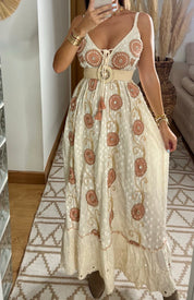 Circle Moon Boho Dress