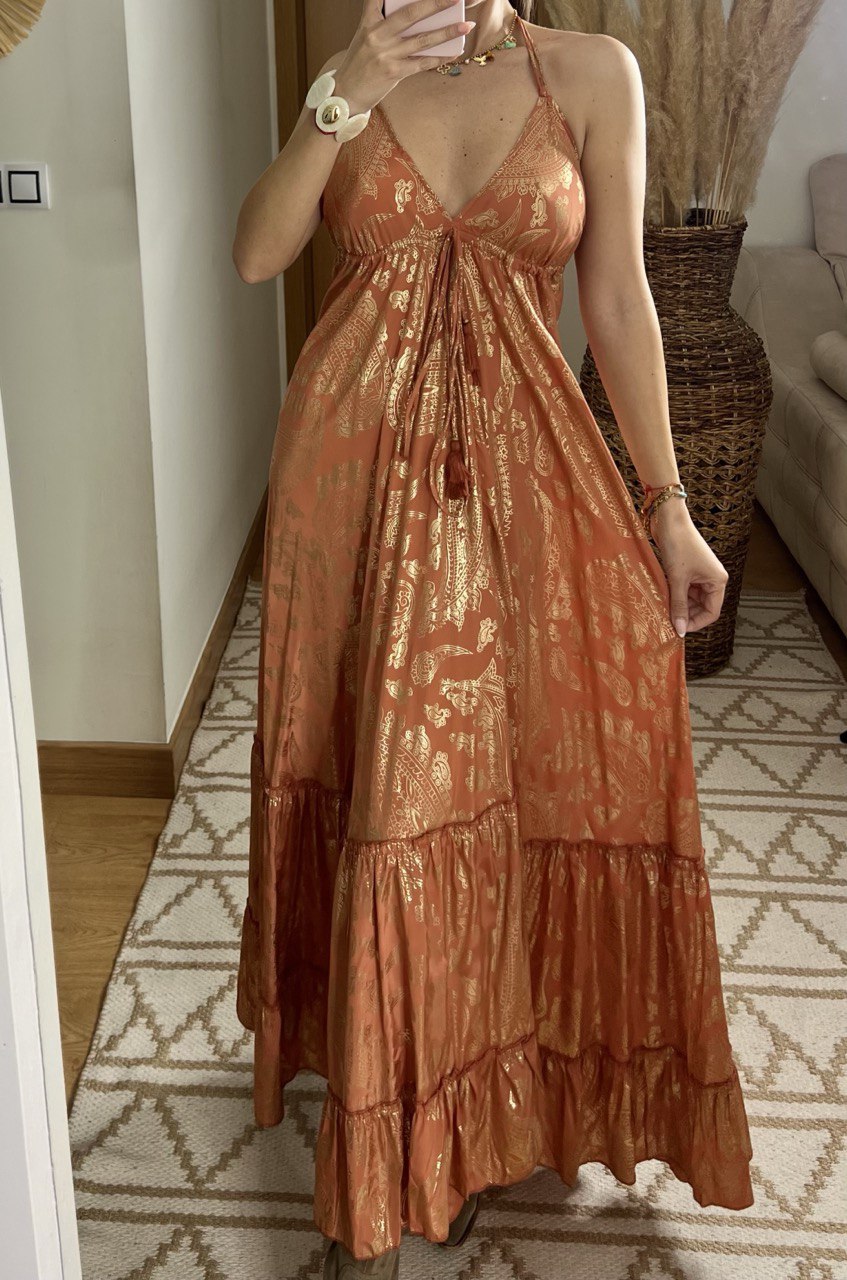 Oasis Silk Maxi Dress