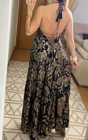 Oasis Silk Maxi Dress