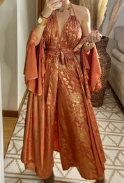 Natural Silk Jumpsuit & Kimono