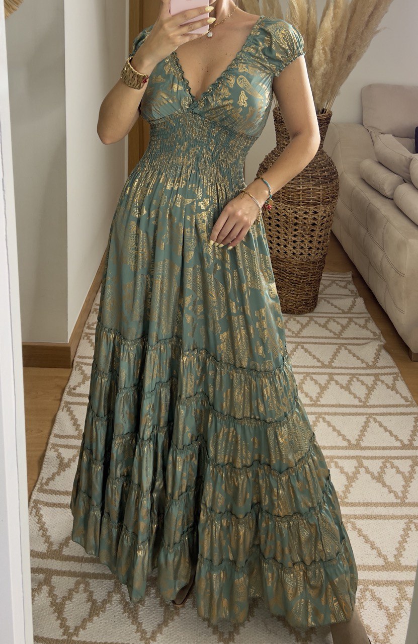 Serene Silk Maxi Dress