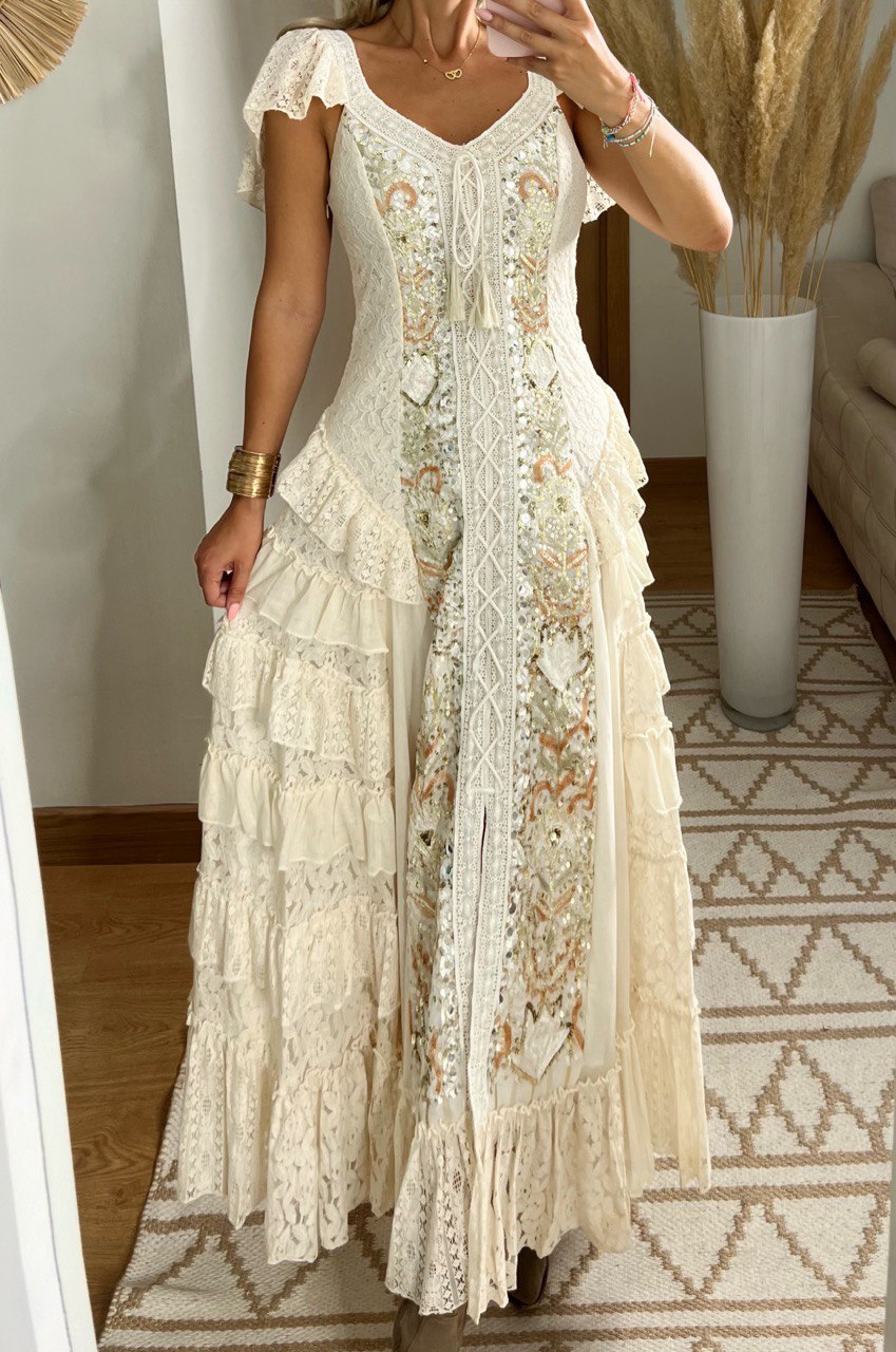 Boho Western Maxi Dress