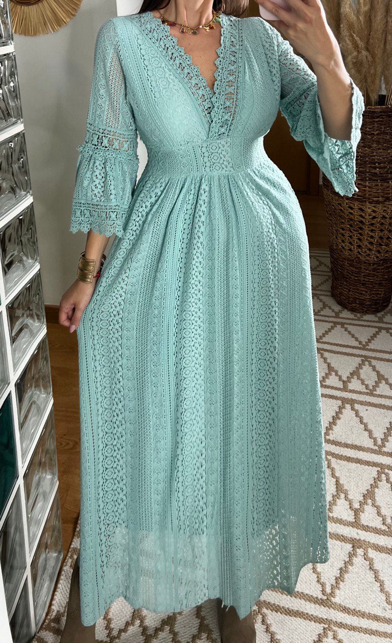 Lace Maxi Bohemian Dress