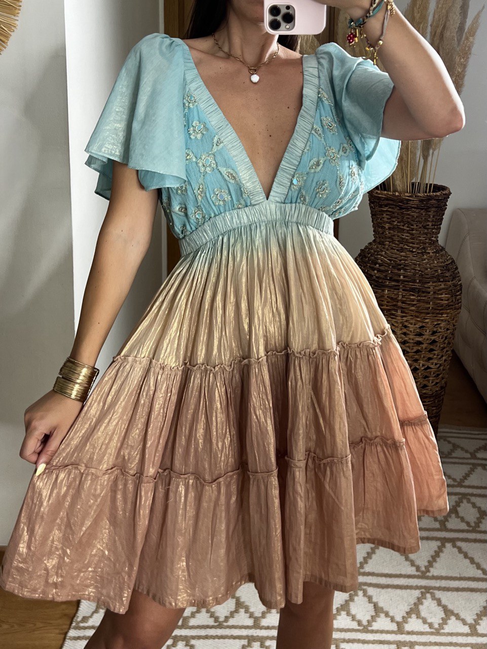 Sunset Mini Boho Dress