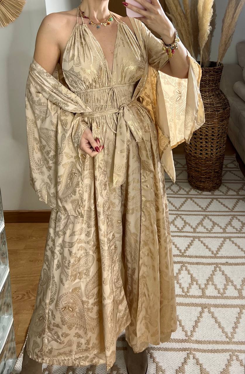 Natural Silk Jumpsuit & Kimono
