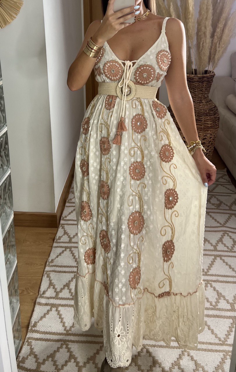 Circle Moon Boho Dress