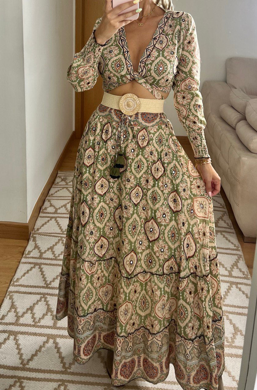 Two Pieces Bohemian dress