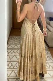 Oasis Silk Maxi Dress