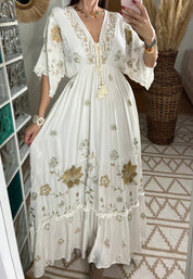 Babel White Boho Dress