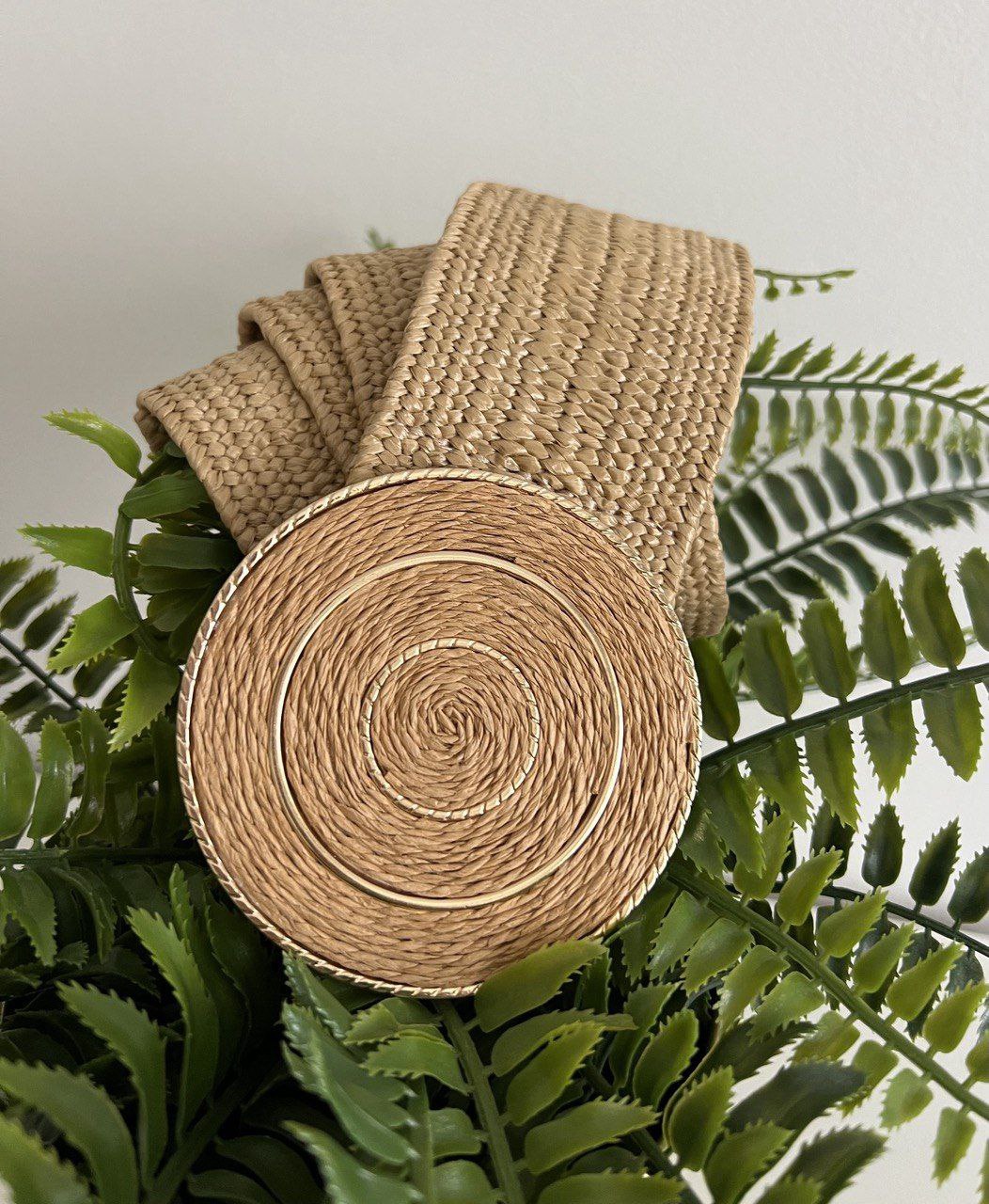 Boho Raffia Belt