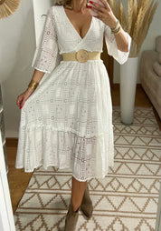 Boho Lace Midi Dress