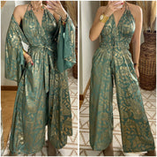 Natural Silk Jumpsuit & Kimono