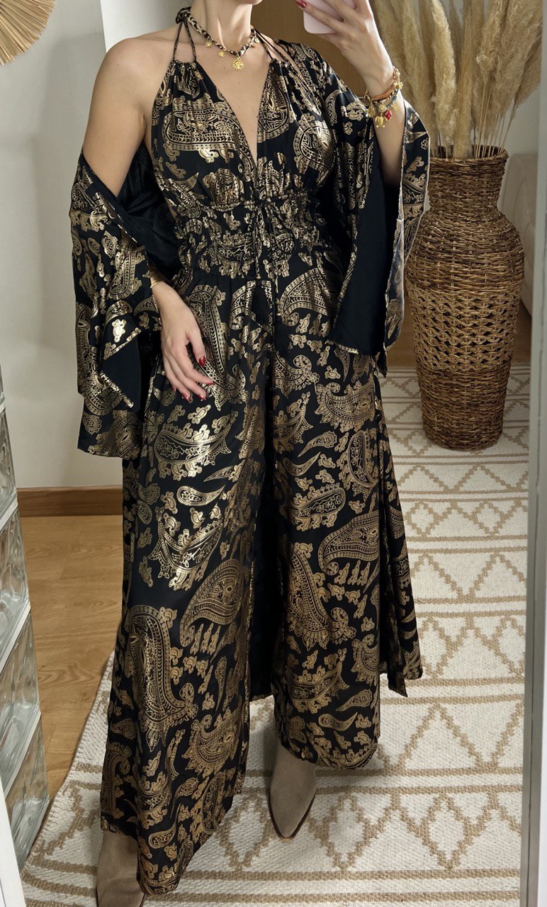 Natural Silk Jumpsuit & Kimono