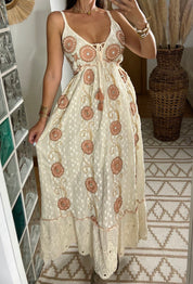 Circle Moon Boho Dress