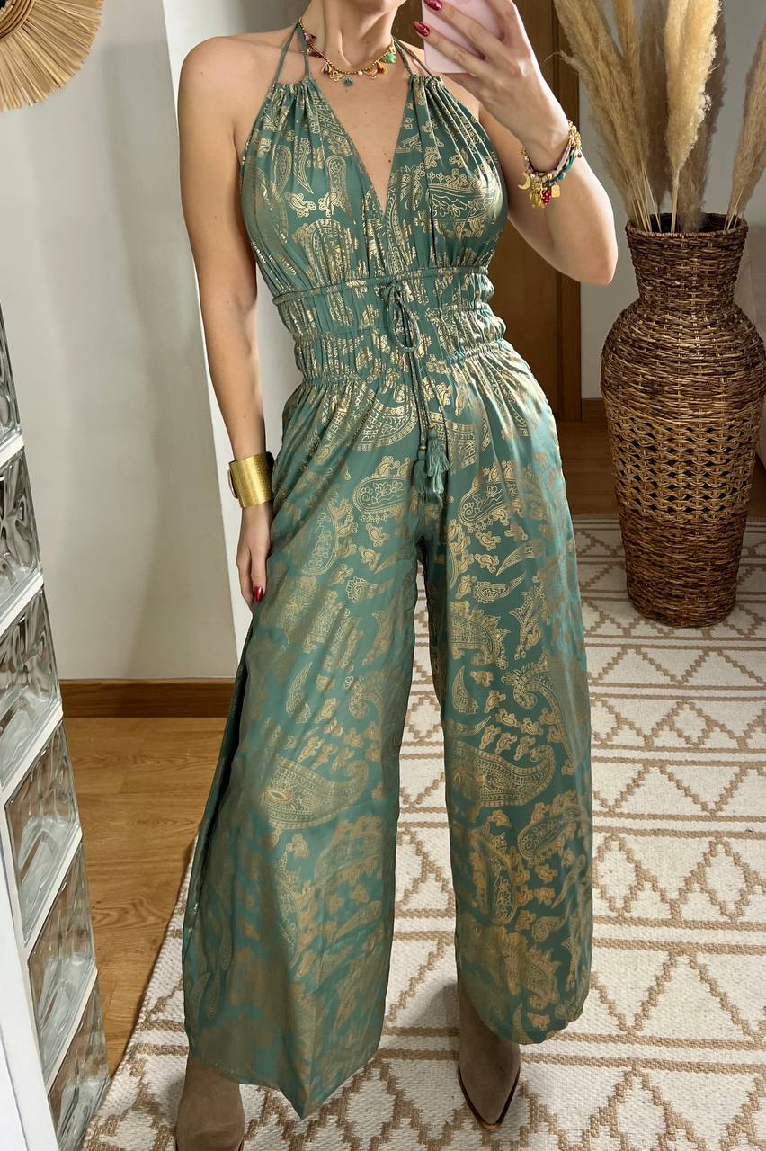 Natural Silk Jumpsuit & Kimono