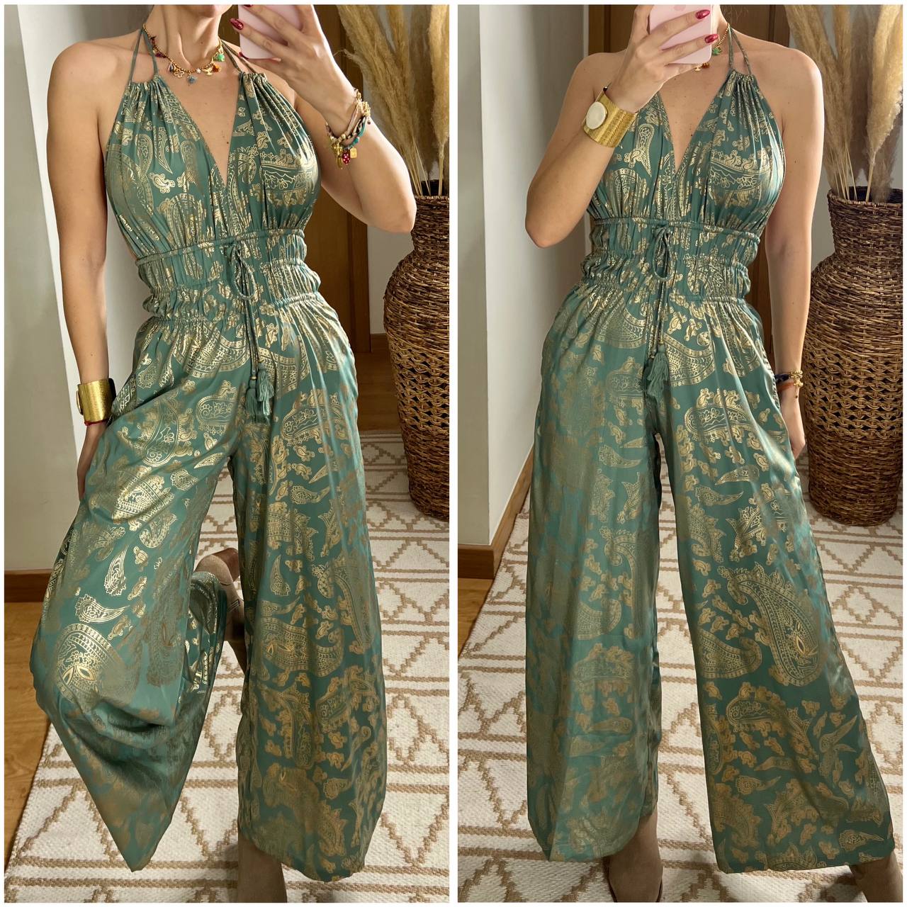 Natural Silk Jumpsuit & Kimono