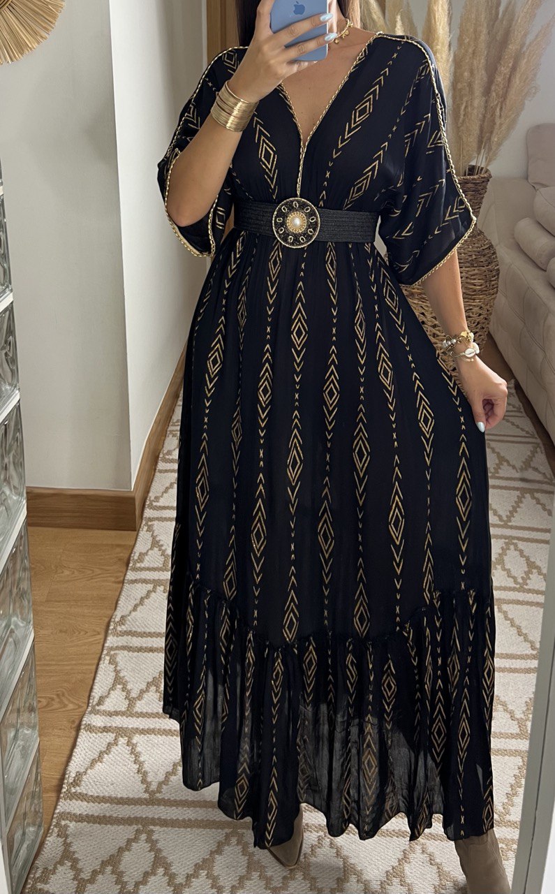 Midnight Muse Boho Dress