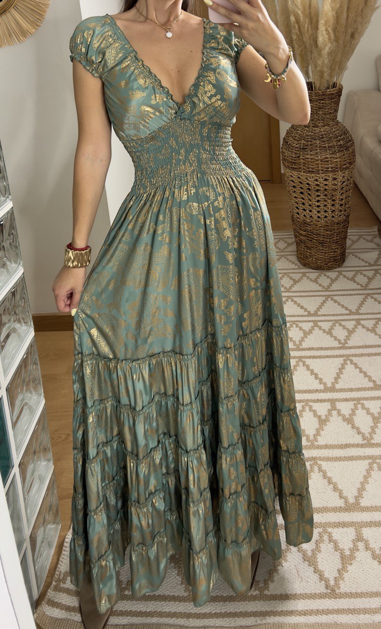 Serene Silk Maxi Dress